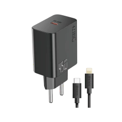 CARREGADOR USB-C/LIGTH 3.0A 45W PRETO CRG-226I IOS - comprar online