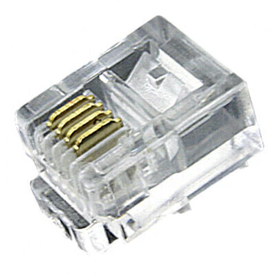 CONECTOR RJ11 6VIAS X 4CONTATOS UNIDADE
