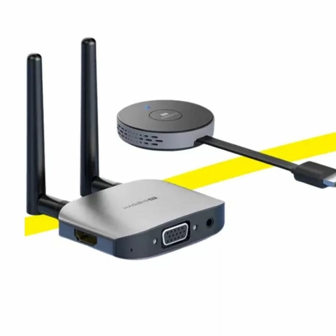 TRANSMISSOR DE VIDEOSEM FIO 50M HDMI/VGA 5GHZ HAGIBIS