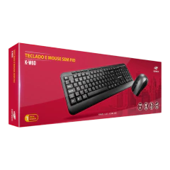 KIT TECLADO E MOUSE SEM FIO K-W60BK C3TECH