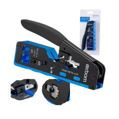 ALICATE CRIMPAR CAT-7 VAZADO RJ-45/RJ-11/12 PROFISSIONAL