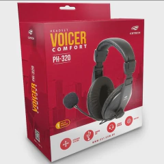 FONE DE OUVIDO USB VOICER PH-320BK