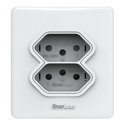 CAIXA SOBREPOR TOMADA DUPLA 10A 327-EN/CP