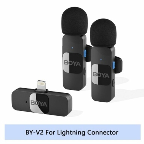 MICROFONE SEM FIO IPHONE BOYA BY-V2 -MIC