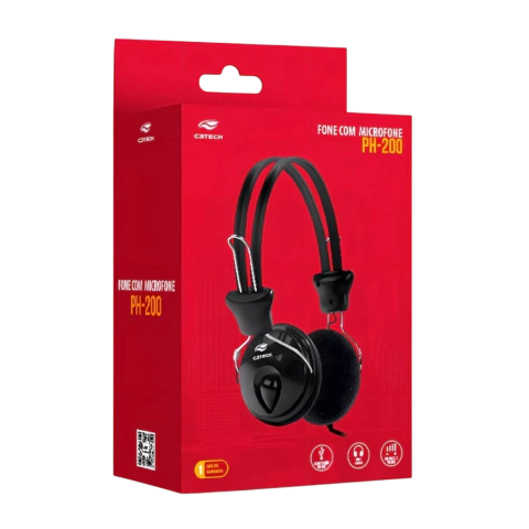 FONE C/MIC USB TRICERIX PH-200BK C3T