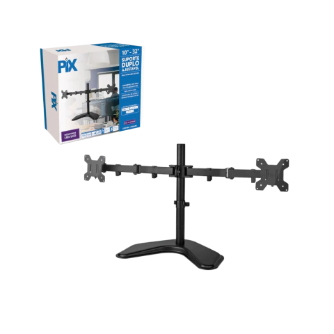 SUPORTE 2 MONITOR TRI-ARTICULADO C/BASE 079-0076