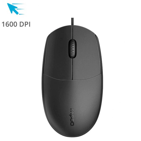 MOUSE COM FIO 1600DPI RA017 PRETO