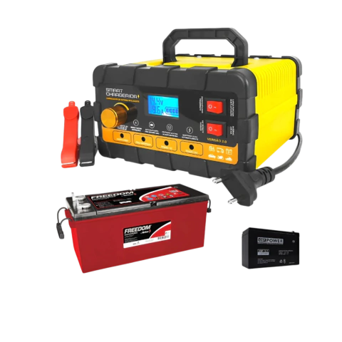CARREGADOR BATERIA FLUTUANTE 10A AMPERES 12 / 24V 1224-6