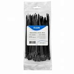CINTA ABRACADEIRA EM NYLON PA66 3.6 X 150 MM PACOTE COM 100 UNIDADES PRETA