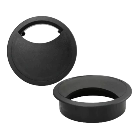 PASSA FIO 60MM PARA MESA PRETO