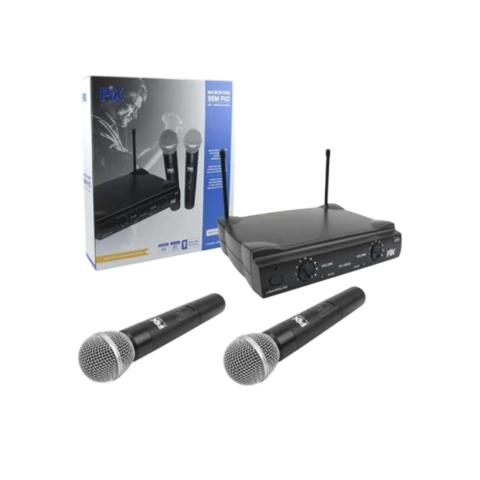 MICROFONE SEM FIO 2 MICROFONES BASTÃO 055-0001