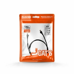 CABO DE REDE CAT 6E 1,5M PC ETH6U15BK PRETO - PrecisaShop