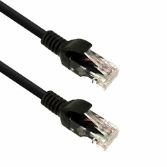 CABO DE REDE CAT 6E 2,5M PC ETH6U25BK PRETO