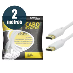 CABO DE VIDEO DISPLAYPORT MACHO 2 METROS C /TRAVA 018-7497 na internet