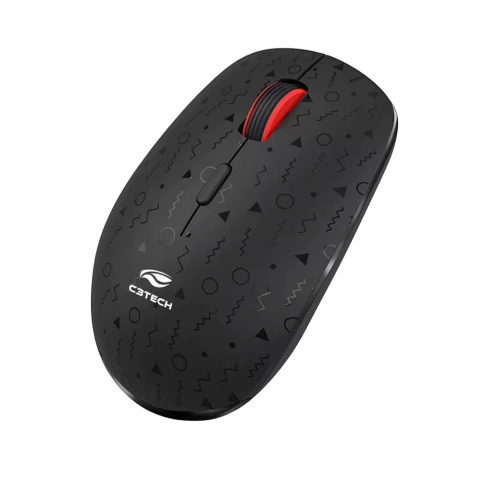 MOUSE S/FIO RECARREGAVEL M-W90BK PRETO C3T