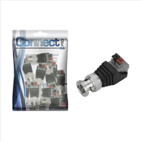 CONECTOR BNC C/ BORNE ENGATE RAPIDO MACHO 0299