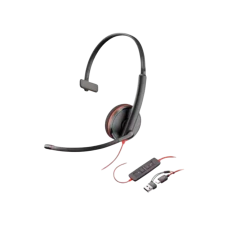 HEADSET POLY BLACKWIRE 3210 MONO USB-C ADAPT.USB-A - comprar online