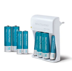 CARREGADOR 8 PILHAS RECARREGAVEIS BIV CB093 MULTILASER - comprar online