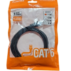 CABO DE REDE CAT 6E 1,5M PC ETH6U15BK PRETO na internet