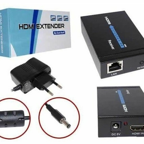 EXTENSOR HDMI 60 METROS CAT5/CAT6 BIVOLT 1080P AD0273 IMPORTADO