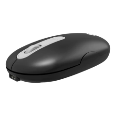 MOUSE S/FIO RECARREGAVEL WS207 PRETO LECOO - comprar online