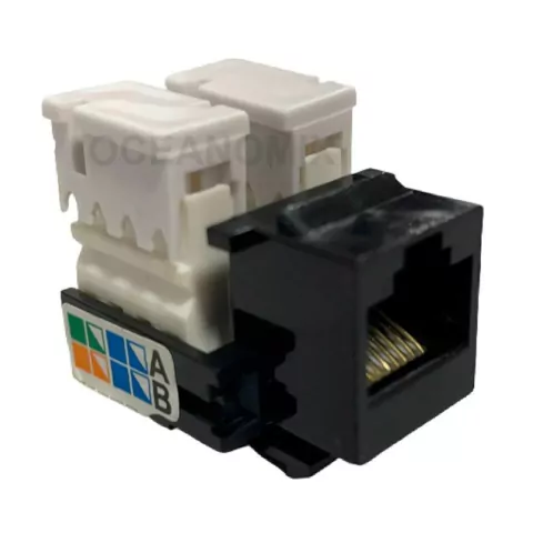 KEYSTONE RJ-45 JACK CAT 5E PRETO