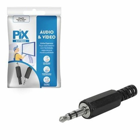 PLUG P2 ESTEREO - PLASTICO - KIT COM 2 PLUGS 062-4002HC