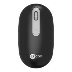 MOUSE S/FIO RECARREGAVEL WS207 PRETO LECOO