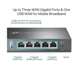 ROTEADOR TP-LINK LOAD BALANCE BROADBAND ER605 GIGA - comprar online