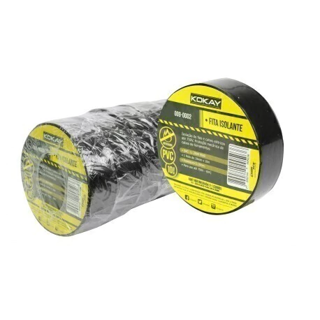 FITA ISOLANTE ANTICHAMA 10M PRETO 009-0002