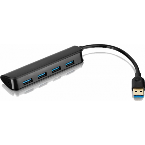 HUB USB SLIM 3.0 4 PORTAS PRETO AC289
