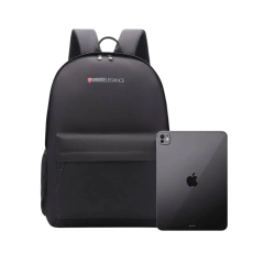 MOCHILA KROSS ELEGANCE CLEAN BLACK PARA NOTEBOOK 15.6 - KE-BPL08