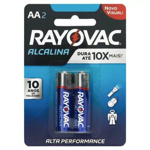 PILHA ALCALINA AAA 1,5V 2UN CARTELA RAYOVAC