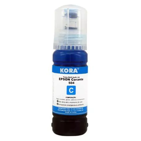 REFIL TINTA CARTUCHO EPSON COMPATIVEL 504/544 CIANO 70ML