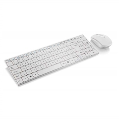KIT TECLADO E MOUSE SEM FIO TC203 BRANCO