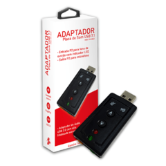 ADAPTADOR USB A-MACHO X SOM 7.1 CANAIS 015-0063 na internet