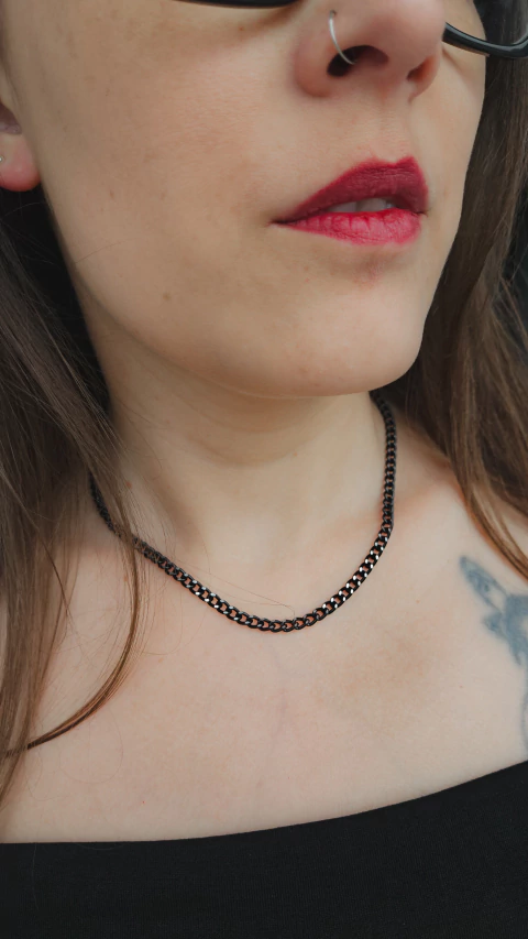 Gargantilha de corrente mini diamantada 'Princess' - comprar online