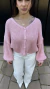 Casaco Tricot Diana (rosa) - Zonatto Store