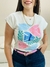 Muscle Tee Feminina em Algodão Mar - comprar online