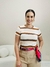 Blusa Feminina Gola Redonda em Viscolycra Listrada na internet