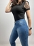Calça Jeans Feminina Skinny Recorte