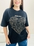 T-shirt Feminina em 100% Algodão Boho Chic Coração na internet