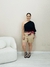 Blusa Feminina Manga Nula Plissada em Malha - Boutique Qbonita Pina