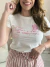 T-shirt Feminina em Algodão Tudo no Tempo Certo - Boutique Qbonita Pina