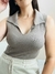 Imagem do Body Feminino em Modal Gola Polo Trifill