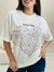 T-shirt Feminina em 100% Algodão Boho Chic Coração - Boutique Qbonita Pina