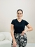 Blusa Feminina Gola V em Viscolycra - Boutique Qbonita Pina