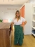 Saia Feminina Transpassada com Amarração Plus Size