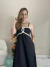 Vestido Feminino Detalhe no Busto e Alças Finas na internet