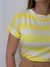 Blusa Feminina de Malha Manga Japonesa Listrada